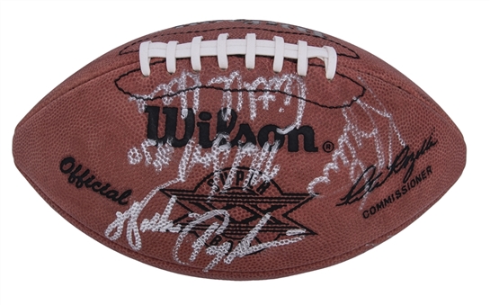 1985 Super Bowl XX Champion Chicago Bears Signed Football - Includes Walter Payton, Richard Dent, Mike Singletary & more! (JSA)